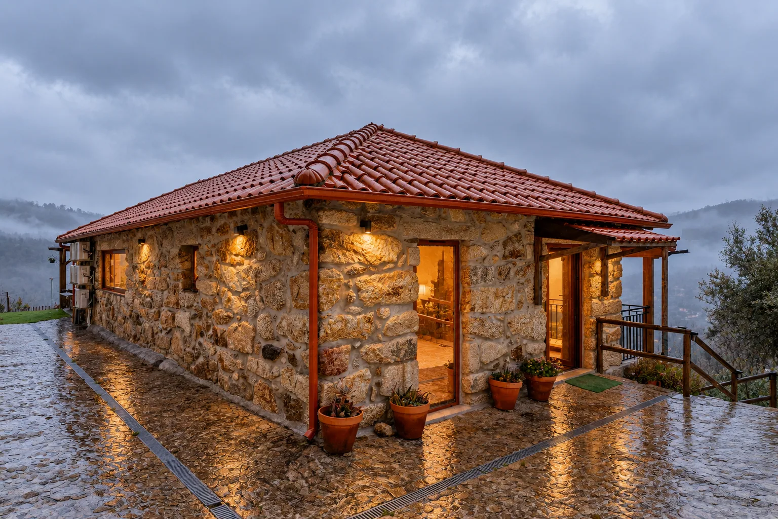 Casa do Sol durante o Inverno