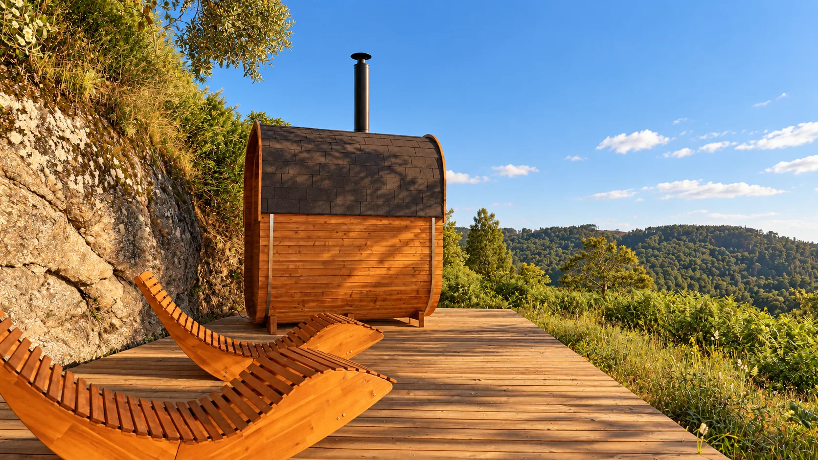 Sauna no verao